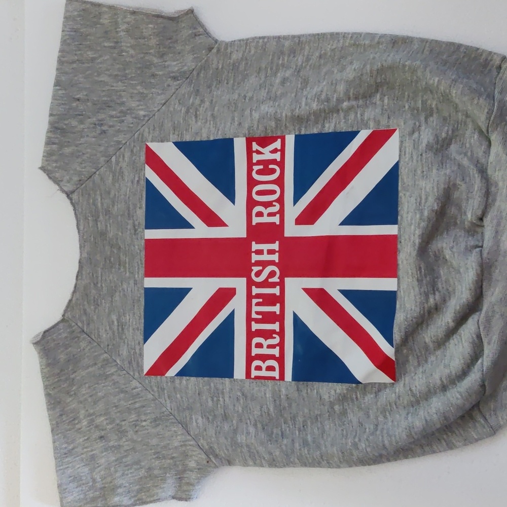 Vintage 1980's British Rock Sweatshirt Kids size 14/16 Tropic